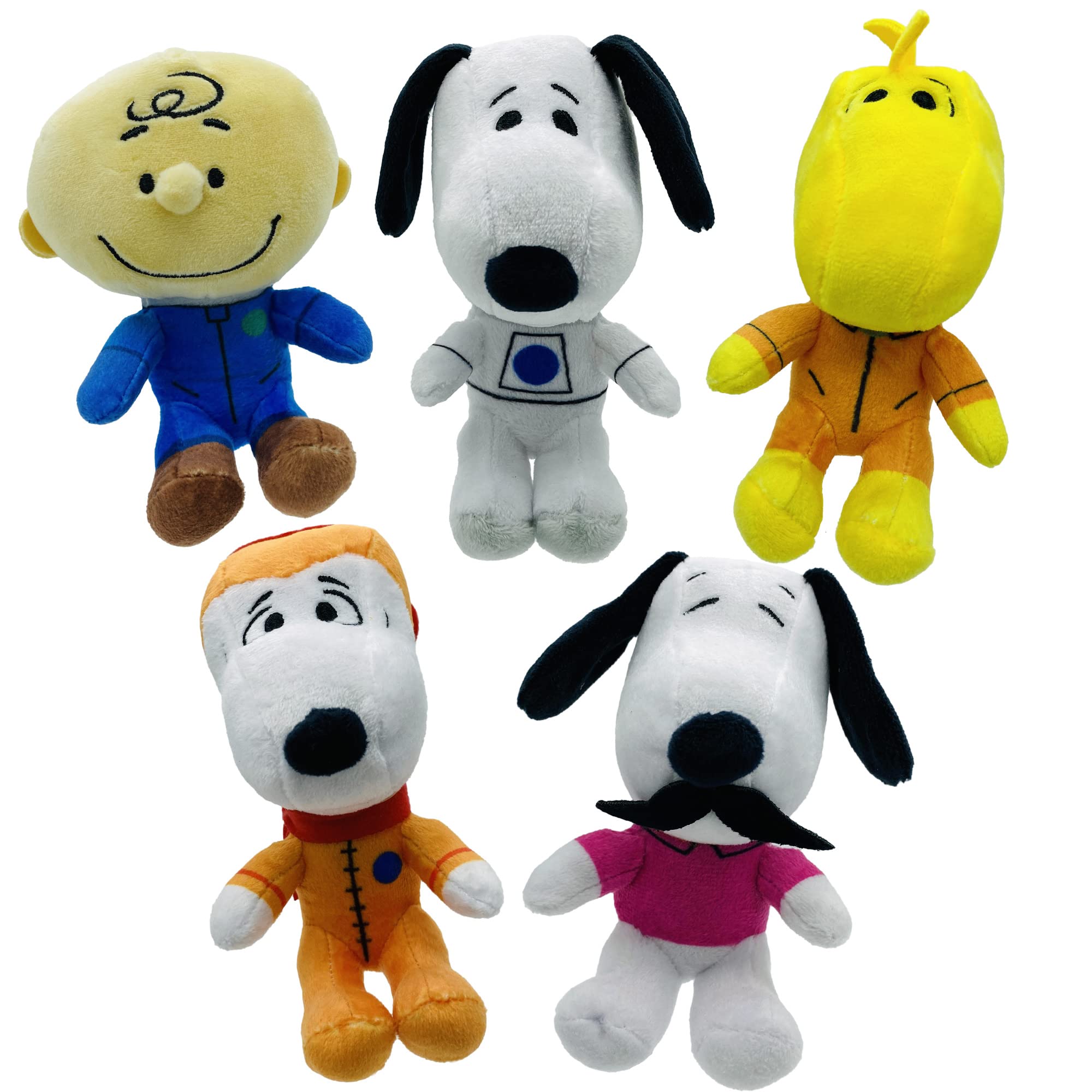 Jinx Official Peanuts Collectible Plush Charlie Brown, Excellent Plushie Toy for Toddlers & Preschool, Super Cute Blue Astronaut Snoopy Team