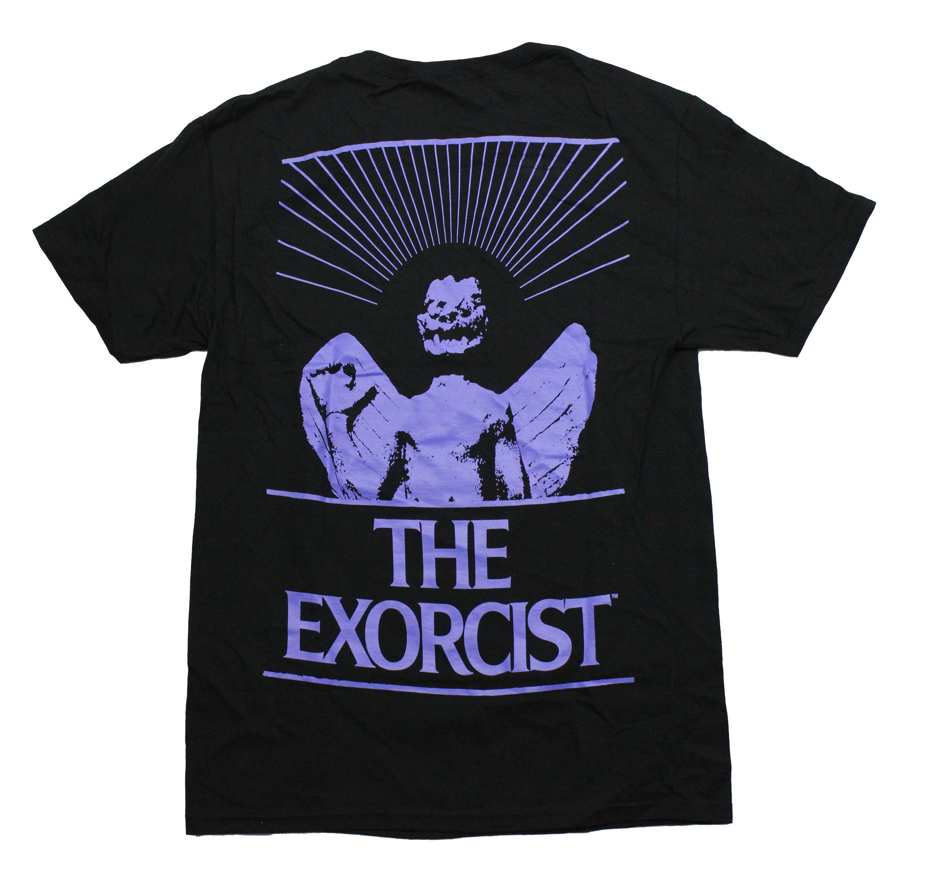 The Exorcist Mens T-Shirt - Image of Regan Angel Image on Back