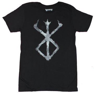 Berserk Mens T-Shirt - Distressed B & W Brand of Sacrifice Image