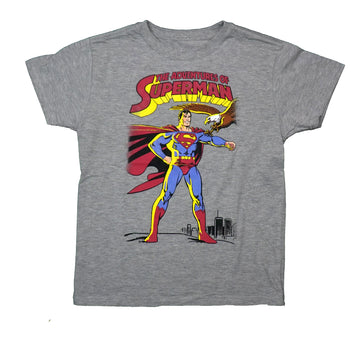 Superman Mens T-Shirt - Holding Eagle Below The Adventures of Superman