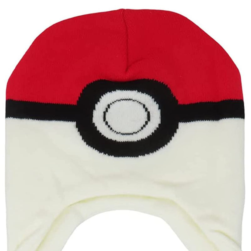 Bioworld Pokemon Pokeball Laplander Cosplay Beanie Cap Hat One Size Licensed White