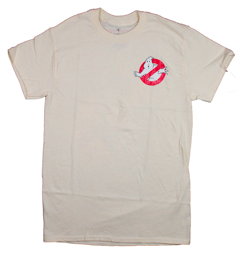 Ghostbusters Mens T-Shirt - Logo Lapel Cast Back We Came We Saw