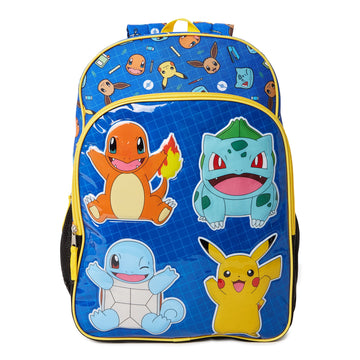 Pokemon Unisex Kids' Printed Backpack Blue Yellow