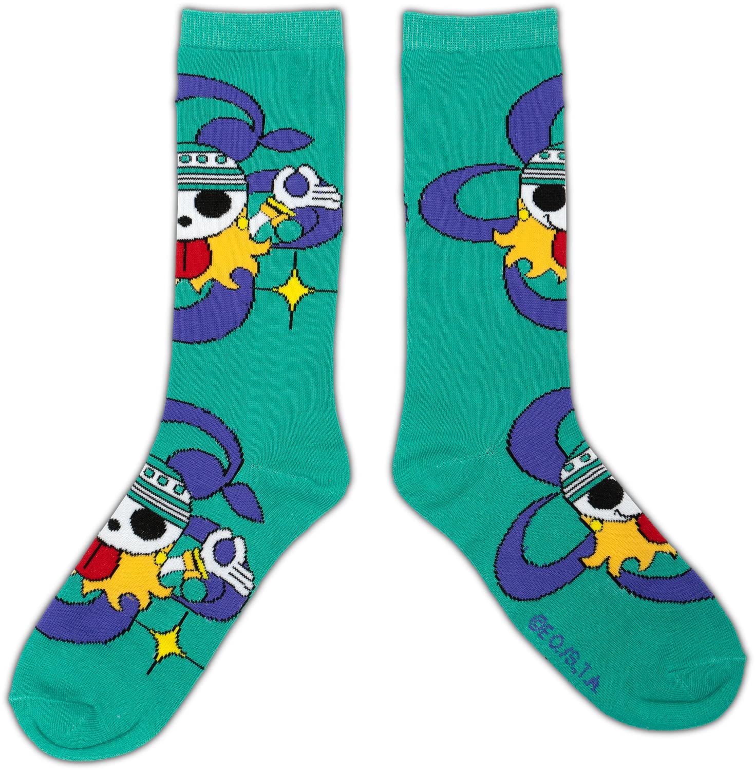 Ripple Junction One Piece Anime Straw Hat Pirates Adult Crew Socks 2-Pairs Officially Licensed
