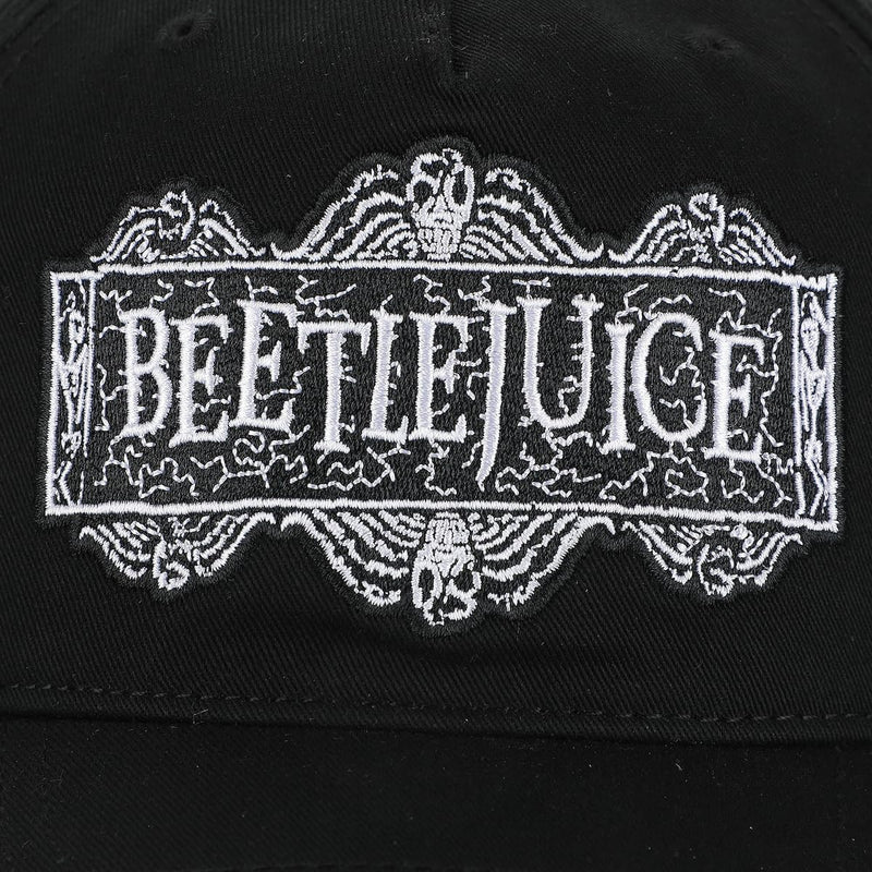 Bioworld Beetlejuice Movie Logo Black Snapback Hat