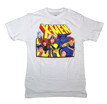 X-Men '97 Mens T-Shirt - Cast Front Below Name Versions Named on Back