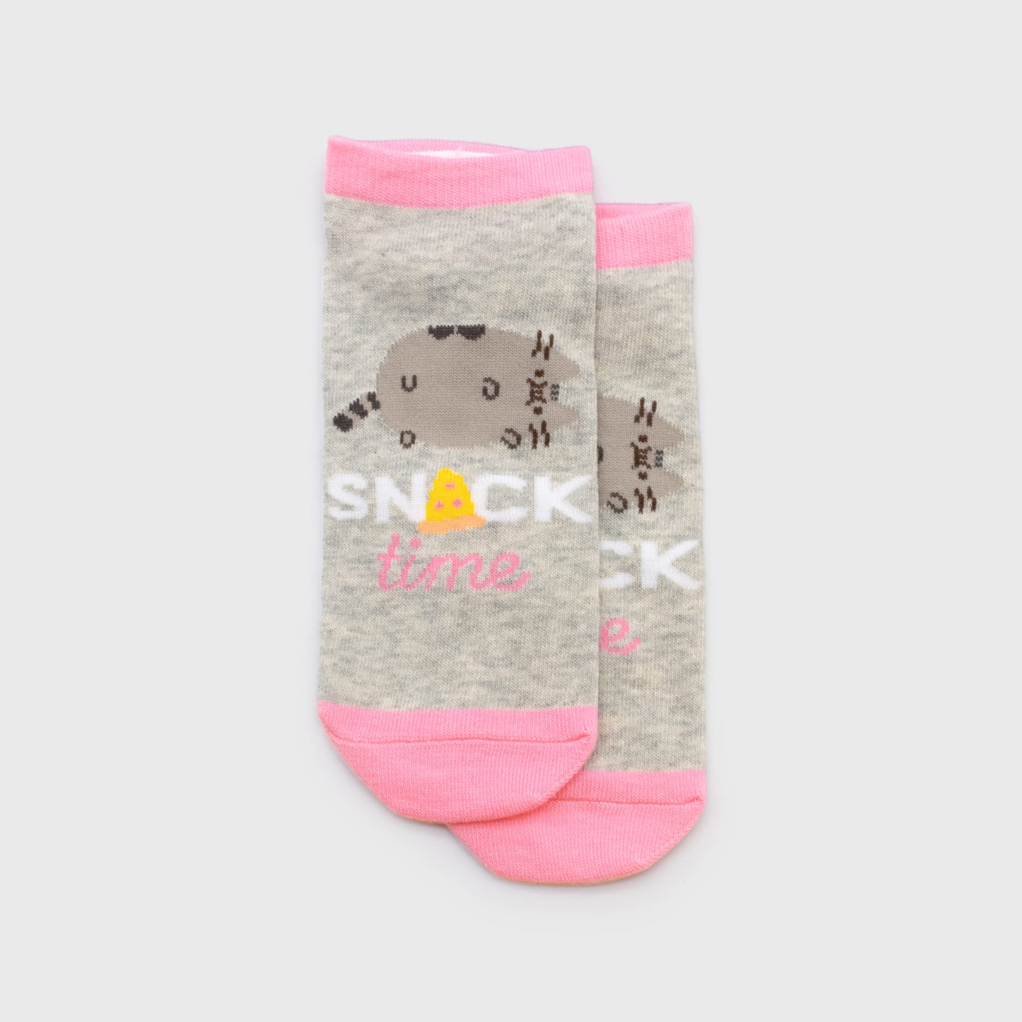 Culture Fly Pusheen Socks For Woman & Girls I 3 Pack Ankle Socks Variety Pack I Pusheen Lazy Socks I Gray Socks