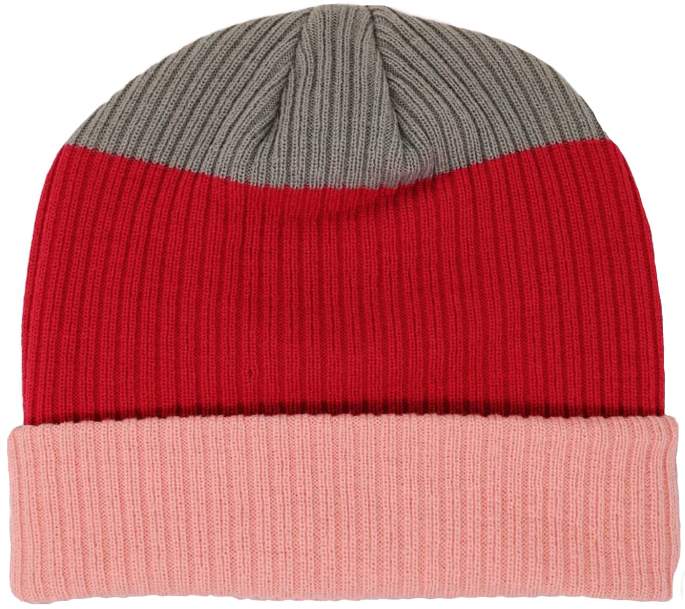 Ripple Junction Aaliyah Logo Embroidered Adult Mens Womens Pink Stripe 90s Style Fitted Beanie
