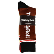 Bioworld Chocolate Tootsie Roll Pops Candy Labels Casual fun Crew Socks for Boys 5-Pack - Inmyparentsbasement.com