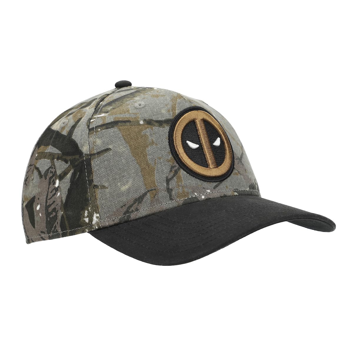 Bioworld Deadpool Embroidered Character Logo Camo Baseball Hat (58cm)