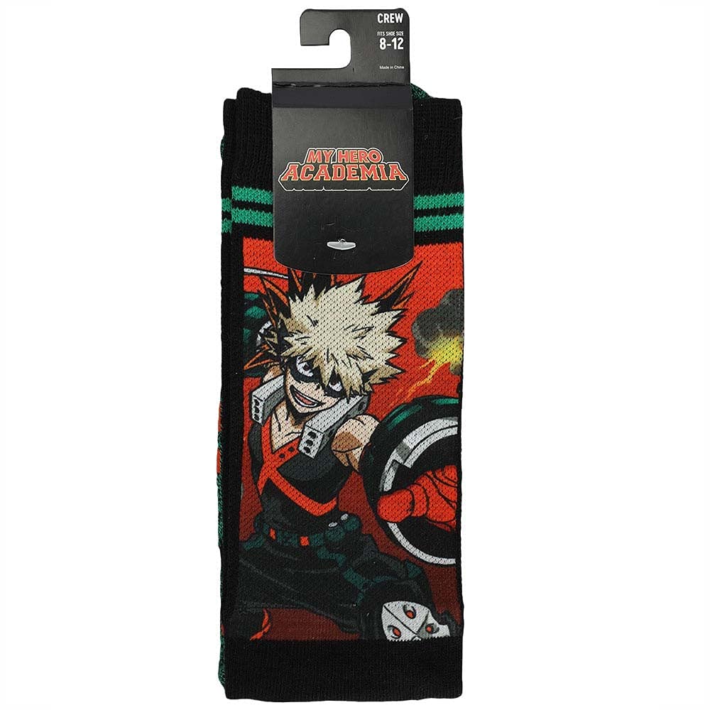 My Hero Academia Bakugo Statement Mens Sublimated Socks
