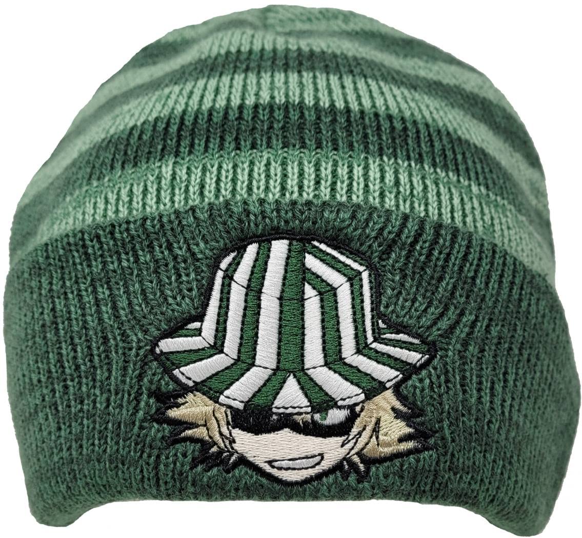 Ripple Junction Bleach Green Striped Kisuke Chibi Watchman Beanie Officially Licensed