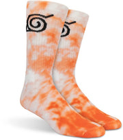 Ripple Junction Naruto Shippuden Adult Anime Tie Dye Crew Socks - Inmyparentsbasement.com