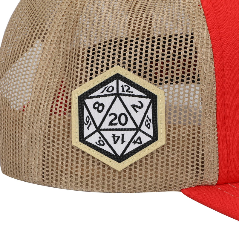 Dungeons & Dragons Roll The Dice Logo And Men's Trucker Precurve Snapback Hat