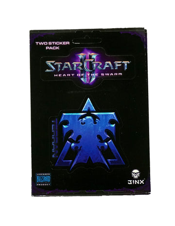 JINX StarCraft II: Wings of Liberty Terran Sticker (Blue, 2 Multi-Size Stickers)