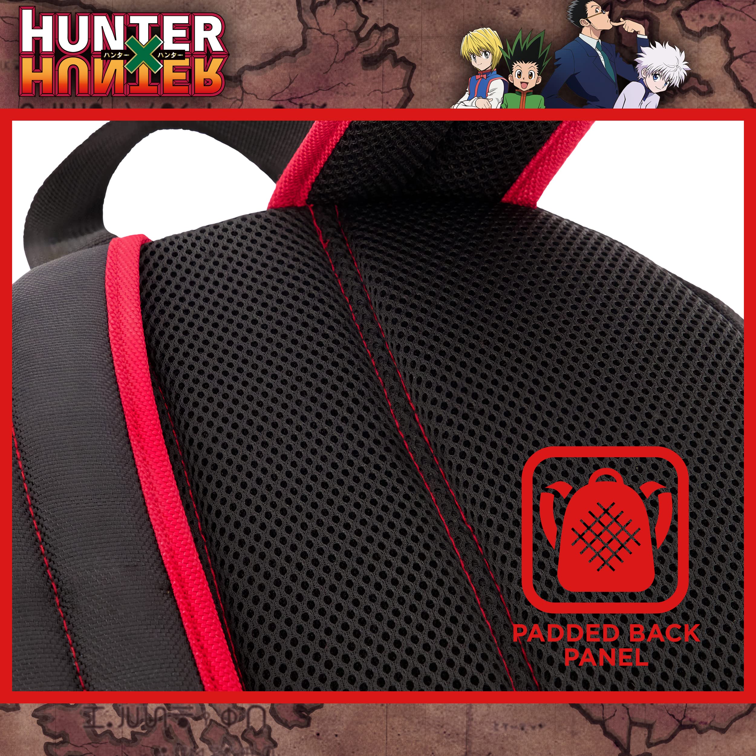 Hunter x Hunter 13 Inch Sleeve Laptop Backpack, Padded Computer Bag for Commute or Travel, Multi, One Size