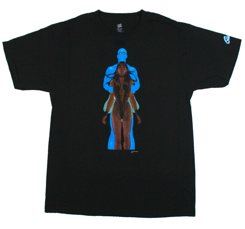 Graphitti Designs Watchmen Silk Spectre Dr Manhattan DEADSTOCK VINTAGE T-SHIRT