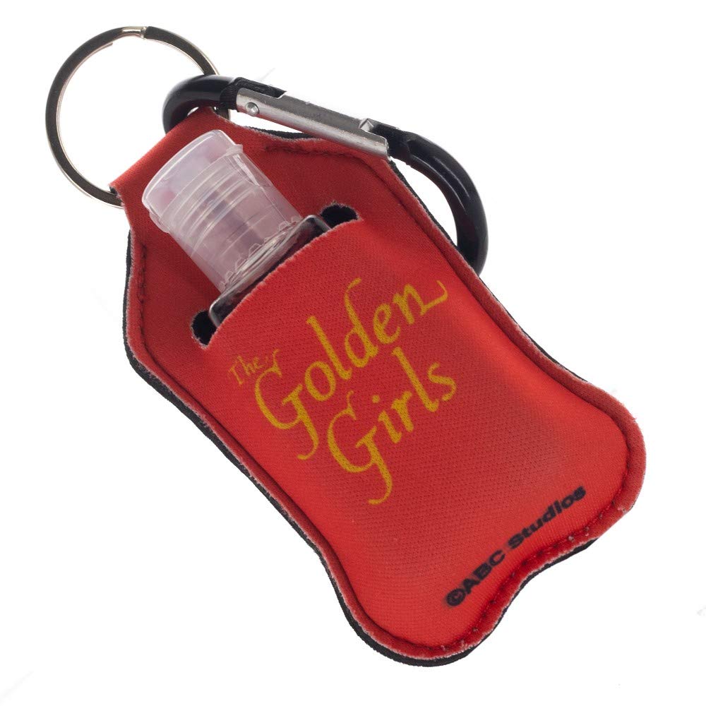 Golden Girls Blanche Keychain with Hand Sanitizer Bottle Holder