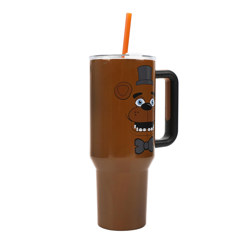 Bioworld Five Nights at Freddy's Tumbler 40-oz Stainless Steel Insulated Travel Mug with Straw