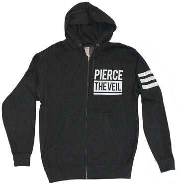 Pierce the Veil Hoodie Sweatshirt - Block Logo Front 11 California Back Image