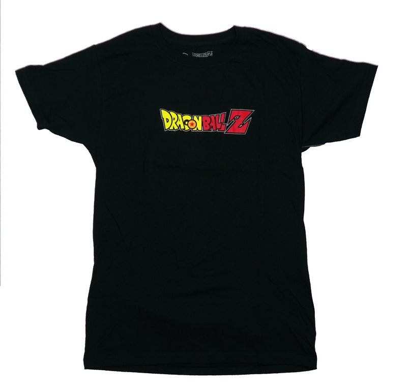 Dragon Ball Z Mens T-Shirt -  Centered Logo Saiyan Goku On Back