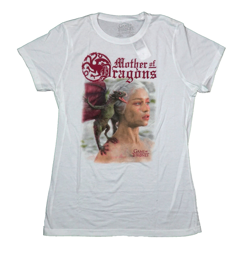 Game of Thrones Girls Juniors T-Shirt -Mother of Dragons Daenerys & Dragon