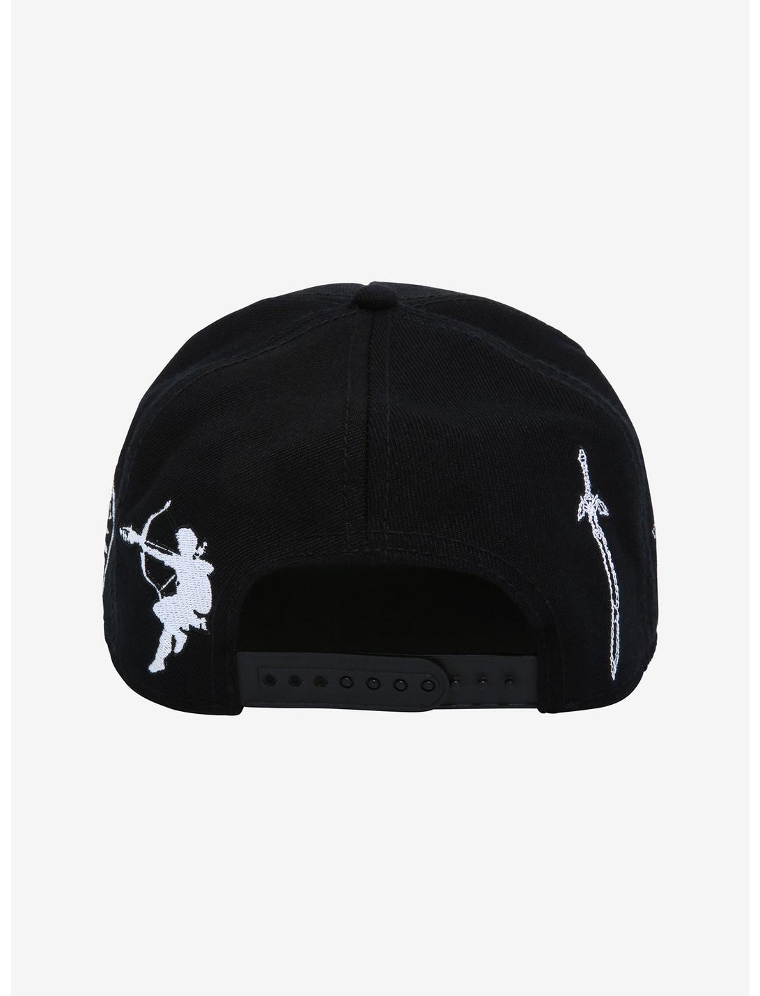 The Legend Of Zelda: Breath Of The Wild Black & White Snapback Hat