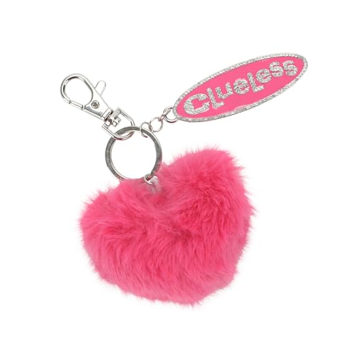 Bioworld Clueless Logo Keychain With Heart-Shaped Pom