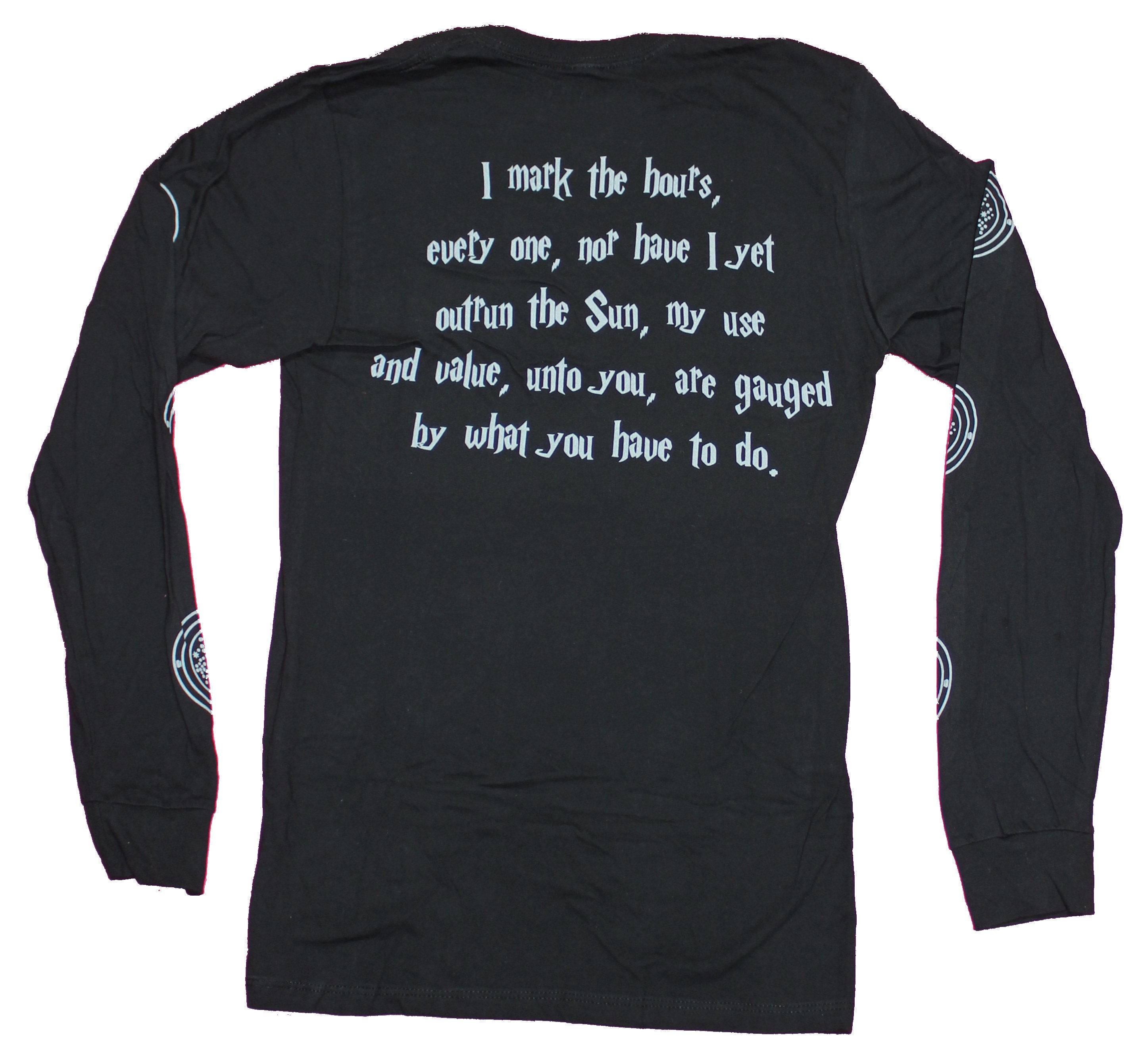 Harry Potter Long Sleeve Mens T-Shirt -  Hermione's Time Turner Spell Repeated