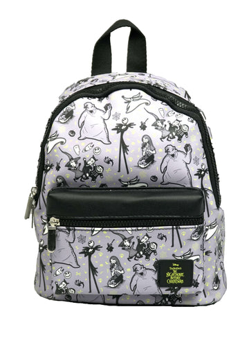 Nightmare Before Christmas Mini Backpack Character Allover Print