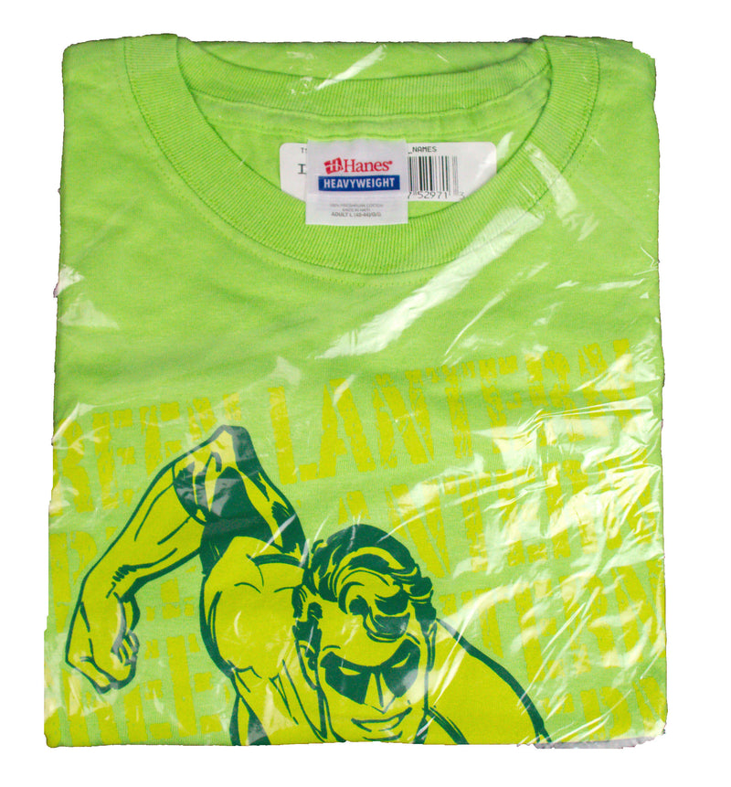 Graphitti Designs Green Lantern Flying Neon Drop DEADSTOCK VINTAGE T-SHIRT New