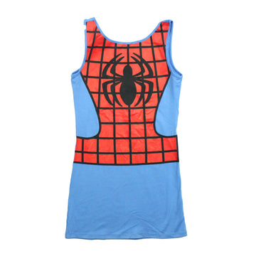 Spider-man Spidey MArvel Costume Front Girls Juniors Tank Dress