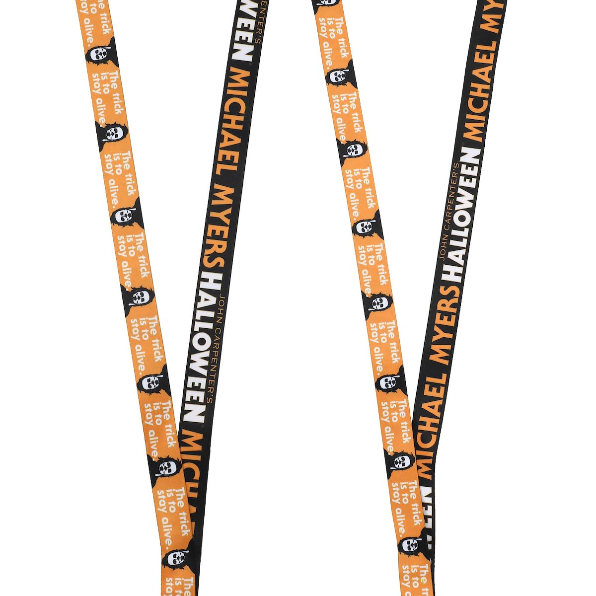 John Carpenter's Halloween Michael Myers AOP Yellow Lanyard With ID Holder