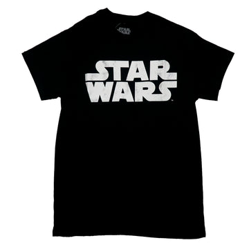 Star Wars Mens T-Shirt - Simple White Print Logo