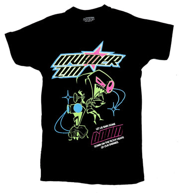 Invader Zim Mens T-Shirt - Zim & Gir Let Us Rain Some DOOM