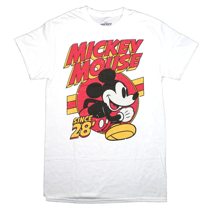 Mickey Mouse Disney Mens T-Shirt - Running Out of Circle Since '28