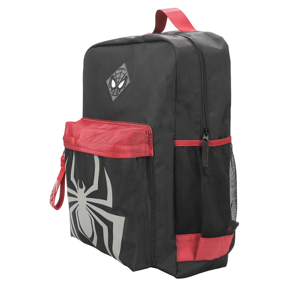 Bioworld Marvel Miles Morales Game Logo And Mask Black Laptop Backpack