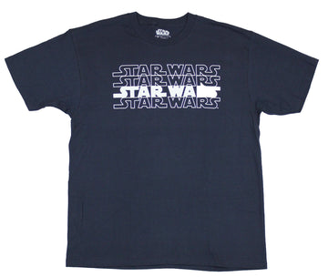 Star Wars Mens T-Shirt - Classic Star Wars Name Drop White Print