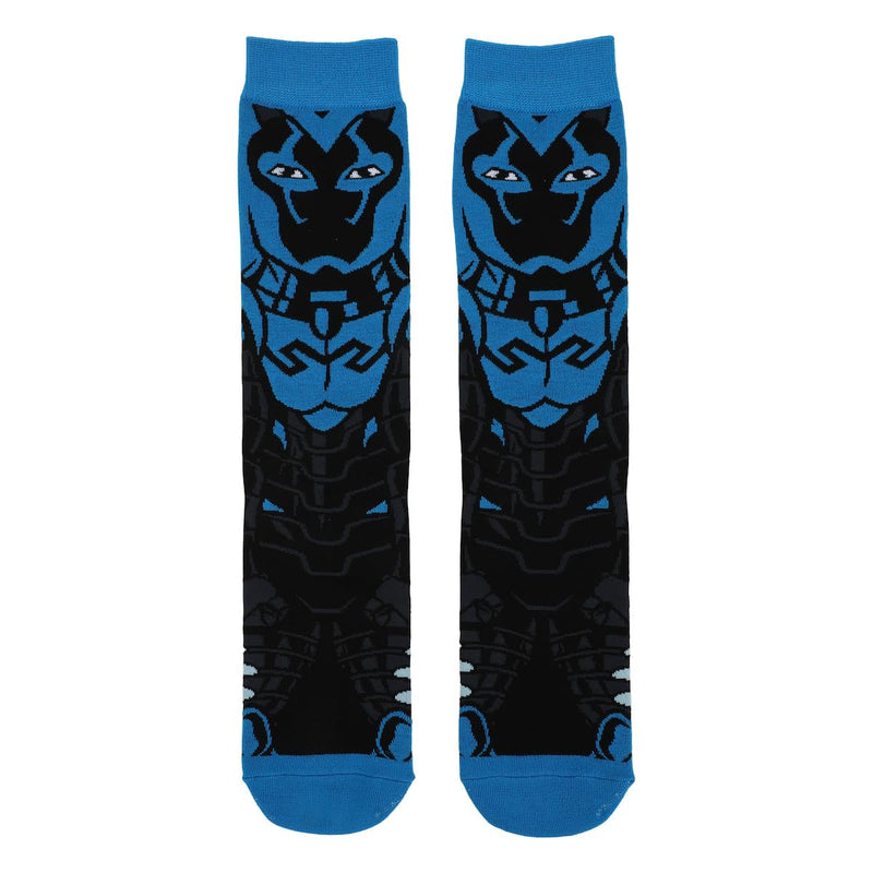 Bioworld Justice League Of America Blue Beetle Men's Animigos Crew Socks