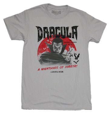 Dracula Mens T-Shirt - A Nightmare of Horror