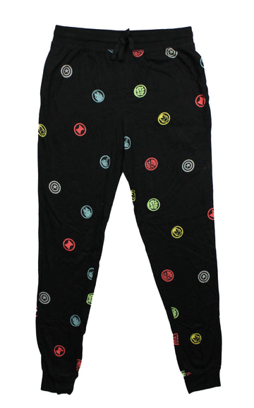 Marvel Avengers Mens Icons Logos Tossed Lounge Pants Sleep Pants Pajama Bottoms