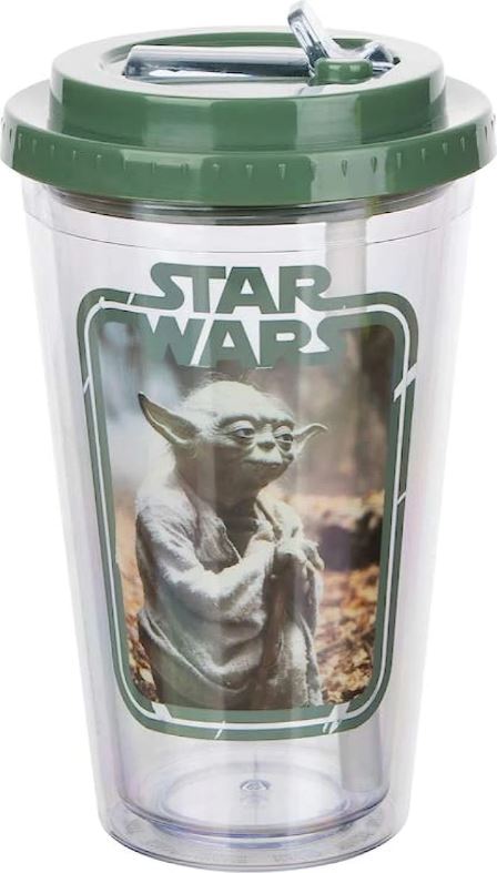 Star Wars 16oz. Insulated Acrylic Travel Tumbler Straw Flip Cup