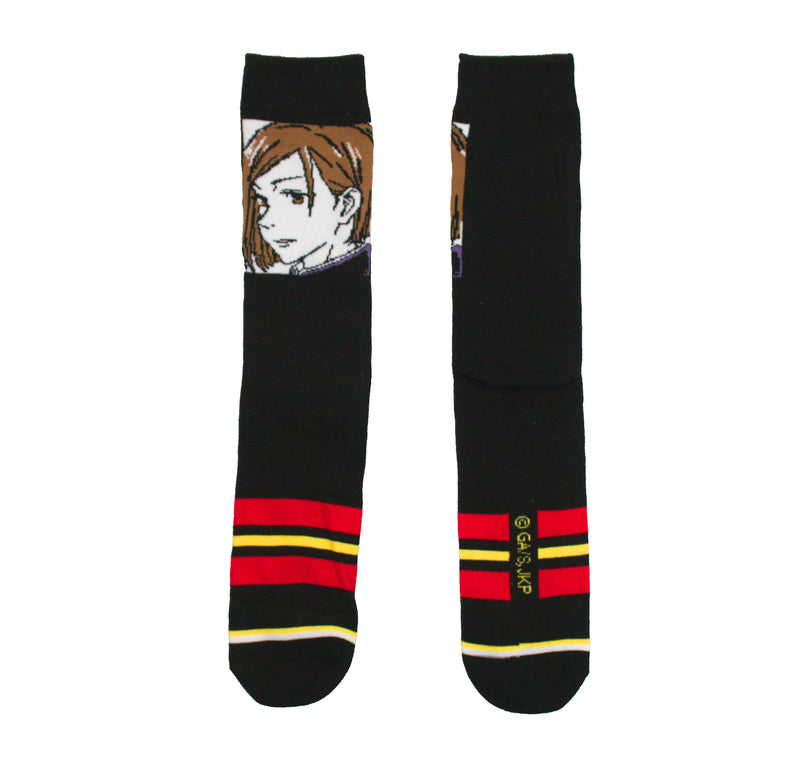 Jujutsu Kaisen Yuji Nobara Kugisaki character Men's Crew sock