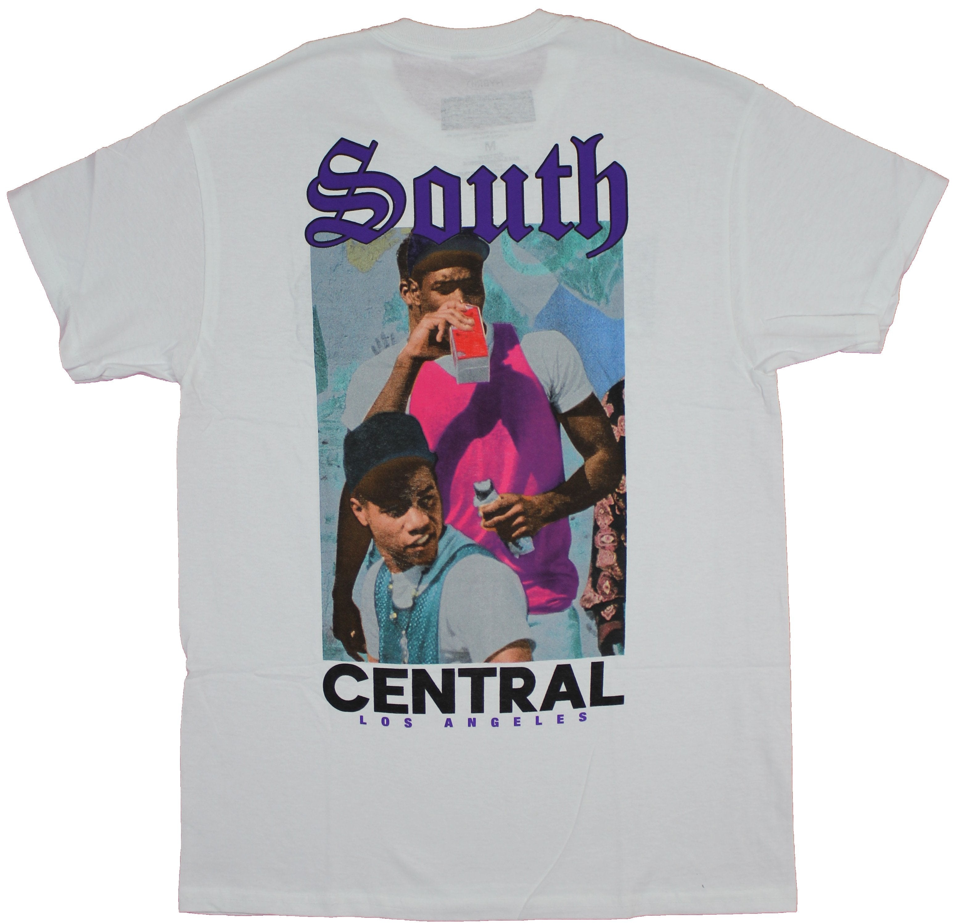 Boys in the Hood Mens T-Shirt  - Classic Logo Front South Central Photo Back