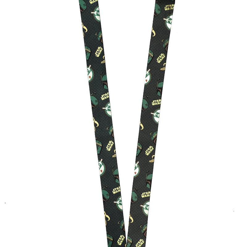 Boba Fett Sublimation Print Lanyard with Rubber Charm