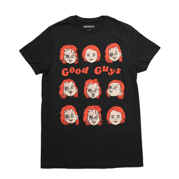 Chucky Child's Play Mens T-Shirt - 9 Heads of Chucky Good Guys