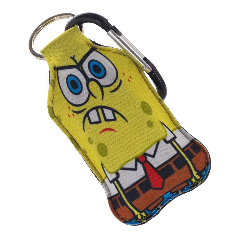 SpongeBob SquarePants Keychain W/ 1 oz. Reusable Plastic Bottle Insert