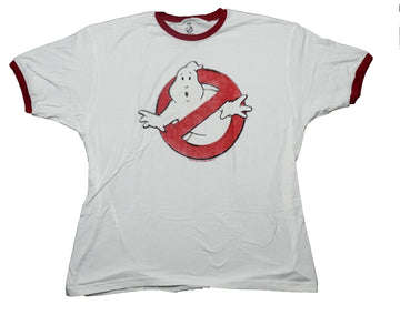 Ghostbusters Mens T-Shirt - Classic No Ghost Logo Red Ringer