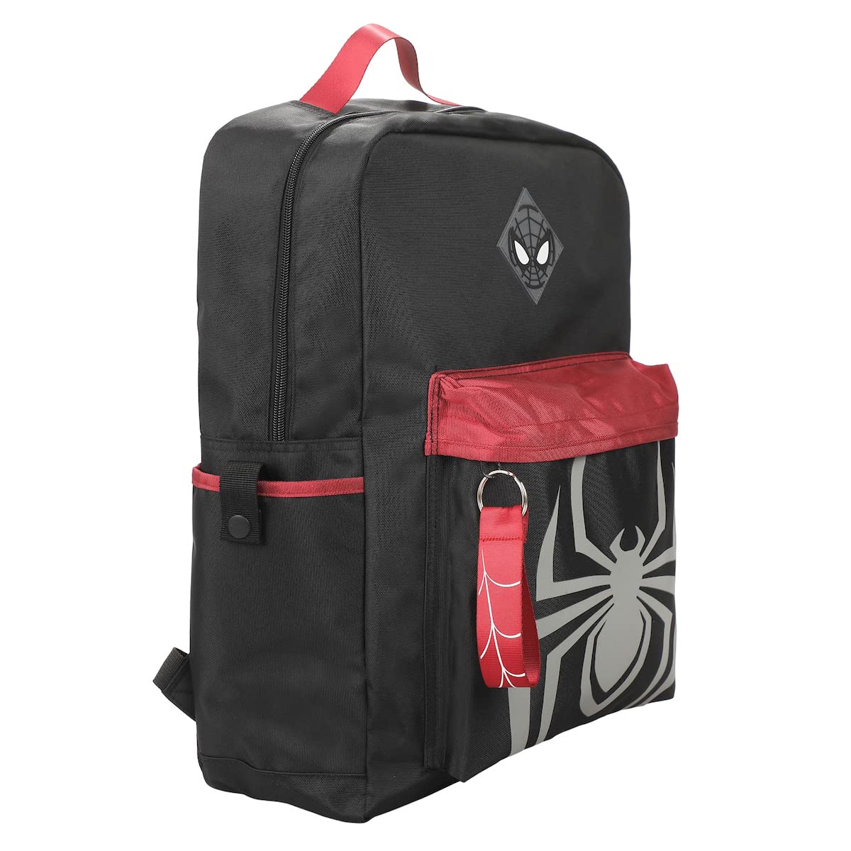 Bioworld Marvel Miles Morales Game Logo And Mask Black Laptop Backpack