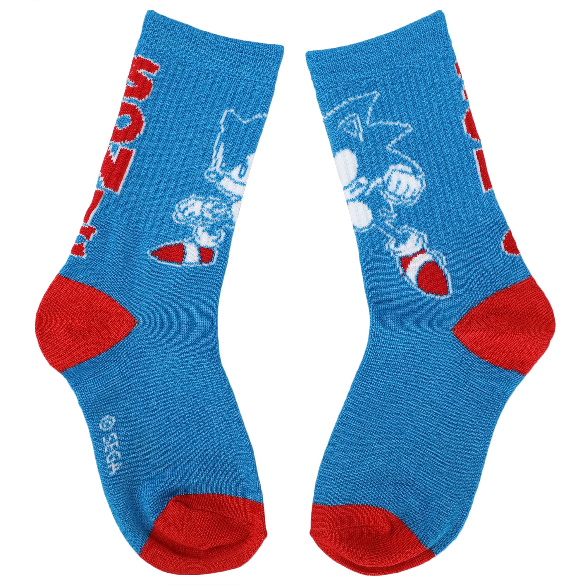 Sonic The Hedgehog Kids Crew Socks (3-Pack) - Inmyparentsbasement.com